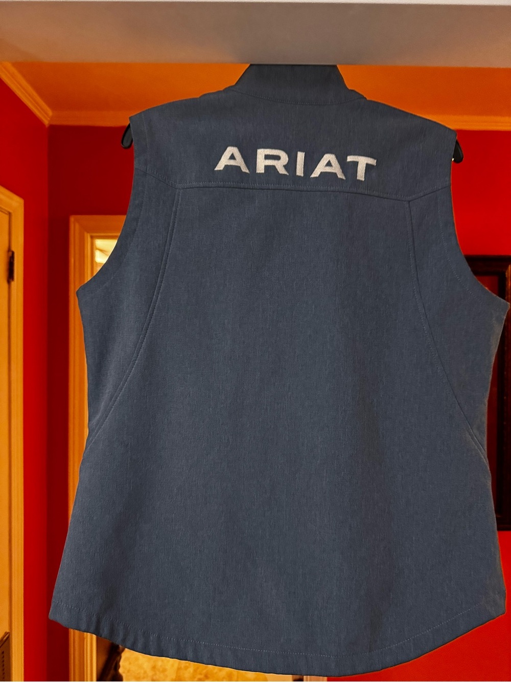 Ariat womens Dark Blue Logo Back Vest